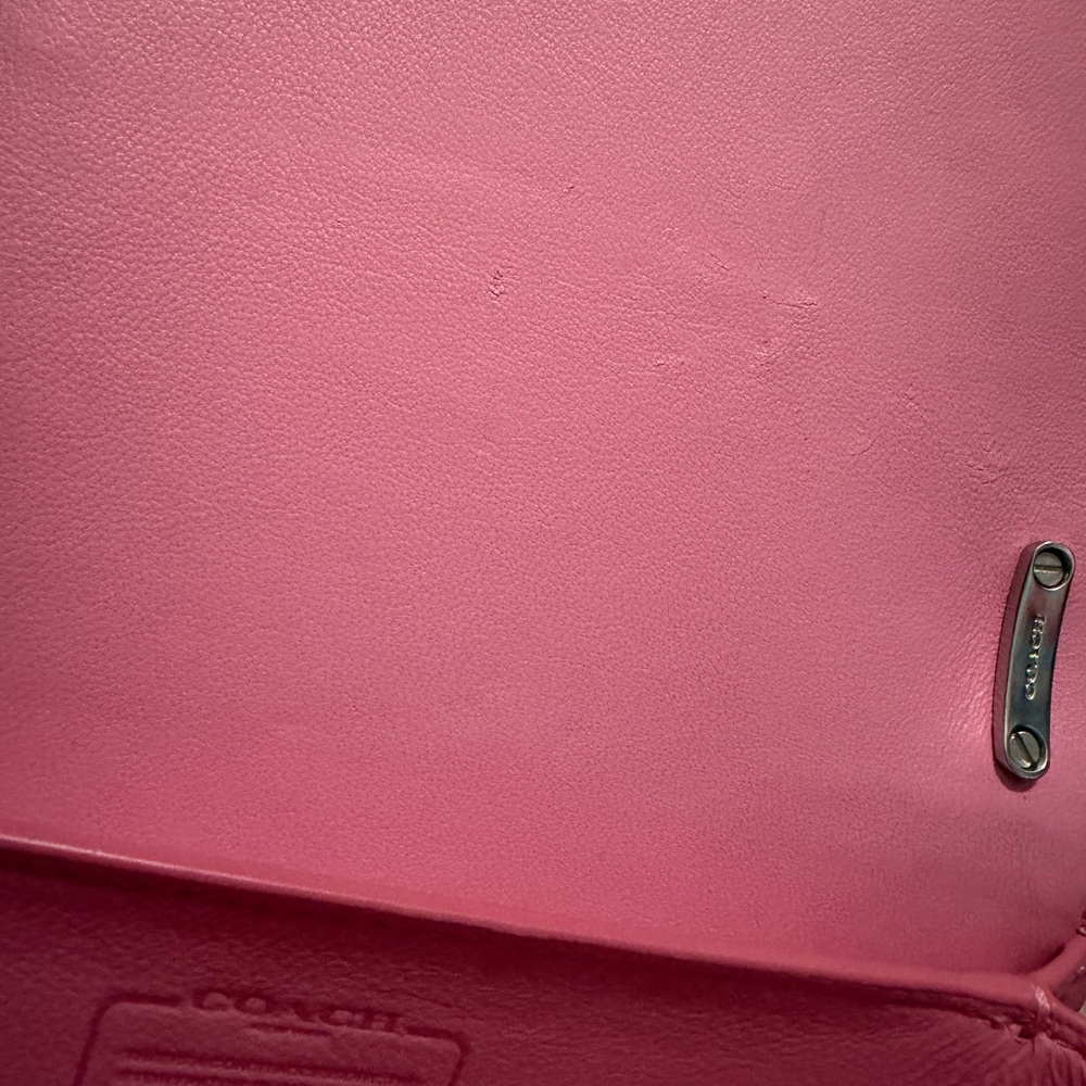 Coach Pink Leather Crossbody Bag - Picture 3 of 3